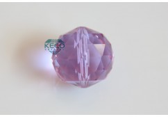 facets crystal ball with center hole-(KC009)