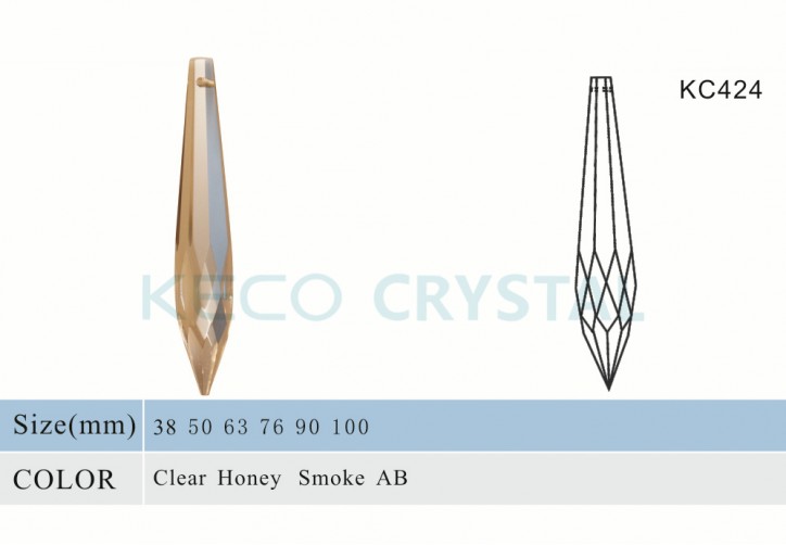 crystal sharp drop for chandelier-(KC424)