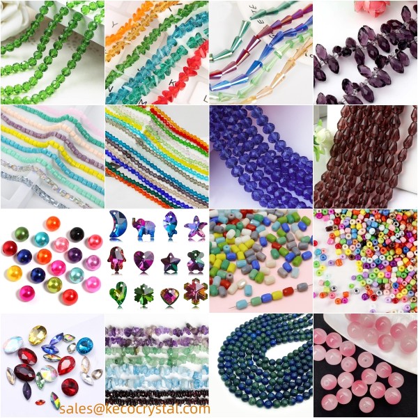 Crystal glass beads