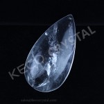 Rock Crystal half pear drop