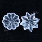Rock Crystal Rosette Beads