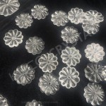 Rock Crystal Rosette Beads