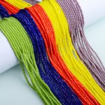 faceted glass beads