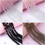 Rondelle glass beads