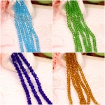 faceted glass beads